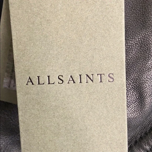 All Saints Black Leather Jacket - Picture 10 of 13